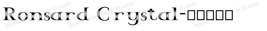 Ronsard Crystal字体转换